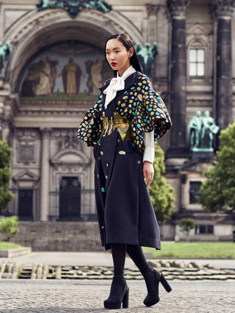 Female Model in Front of Berliner Dom