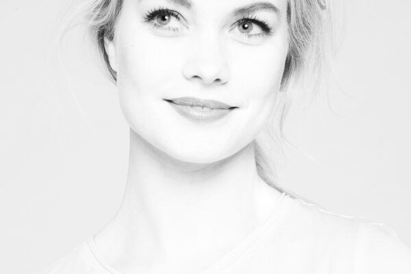 Black and white portrait of Mathilde