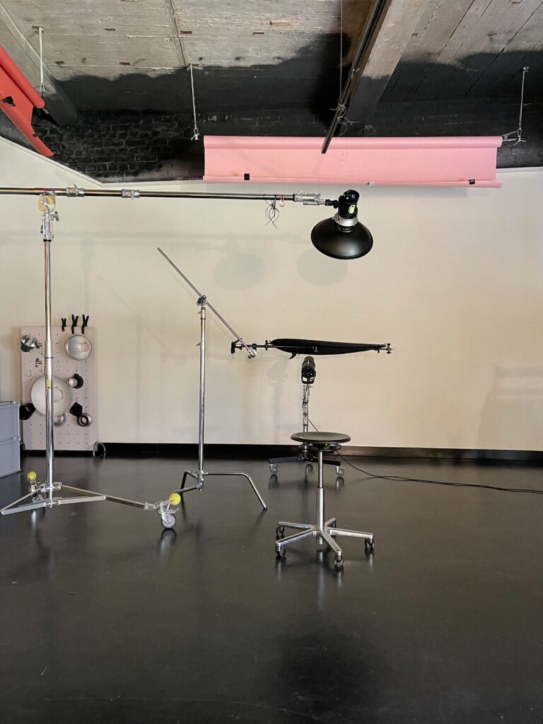 my photography studio in Berlin. Im using Profoto B10 Flash light