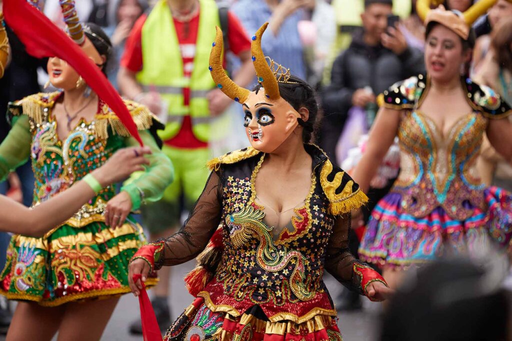 Carnival of Cultures_Karneval der Kulturen Berlin 2024_ a woman with mask