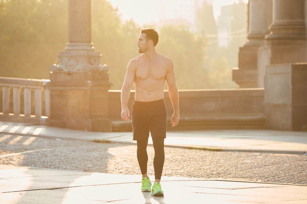 Sport Photoshoot in Berlin With Goran Jurenec for Nike in front of Bode Museum