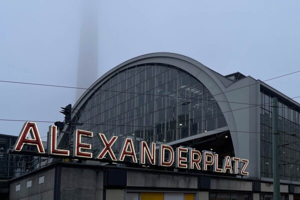 Foggy Alexanderplatz Photo taken by Ed Mehravaran on a Foggy day in Berlin. it shows Alexanderplatz train station. The Berlin TV tower is not visible because of the fog.fogg.